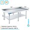 Amgood 24 in. x 72 in. Stainless Steel Equipment Stand AMG ES-2472 - alternate 6